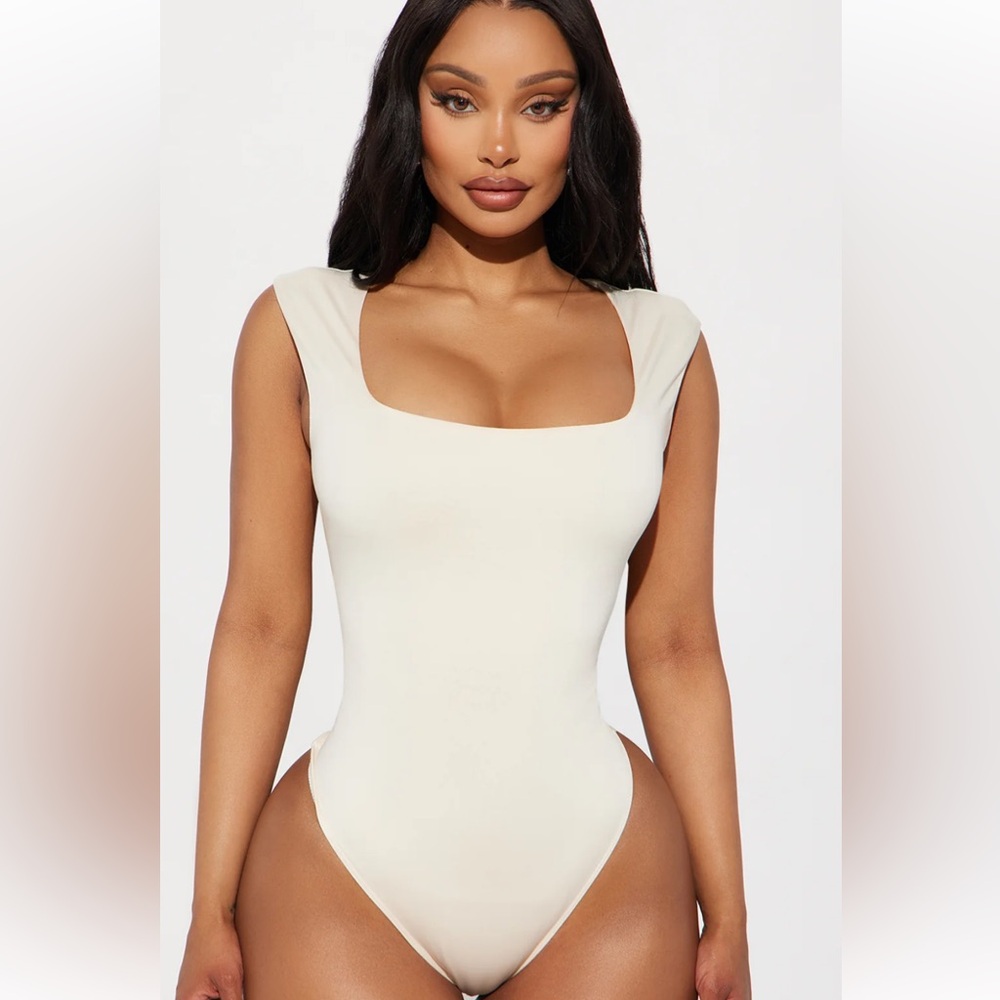 Fashion Nova White Bodysuit